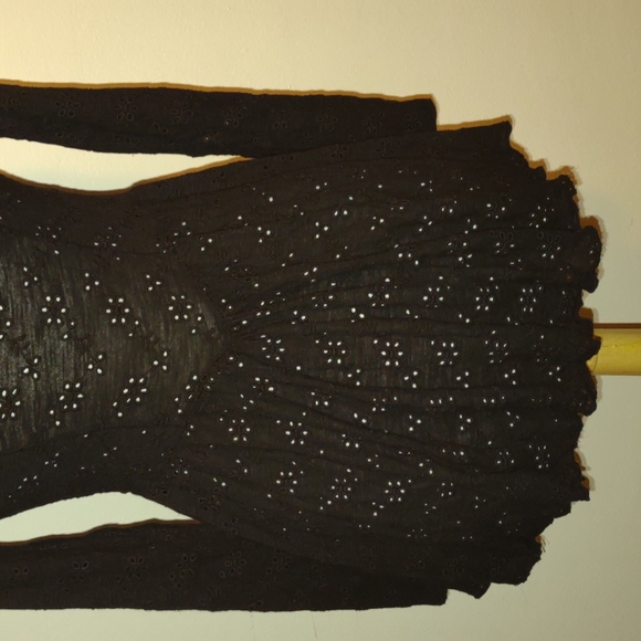 NWOT FREE PEOPLE long sleeve boho tunic high/low blouse SZ SMALL - Picture 9 of 9